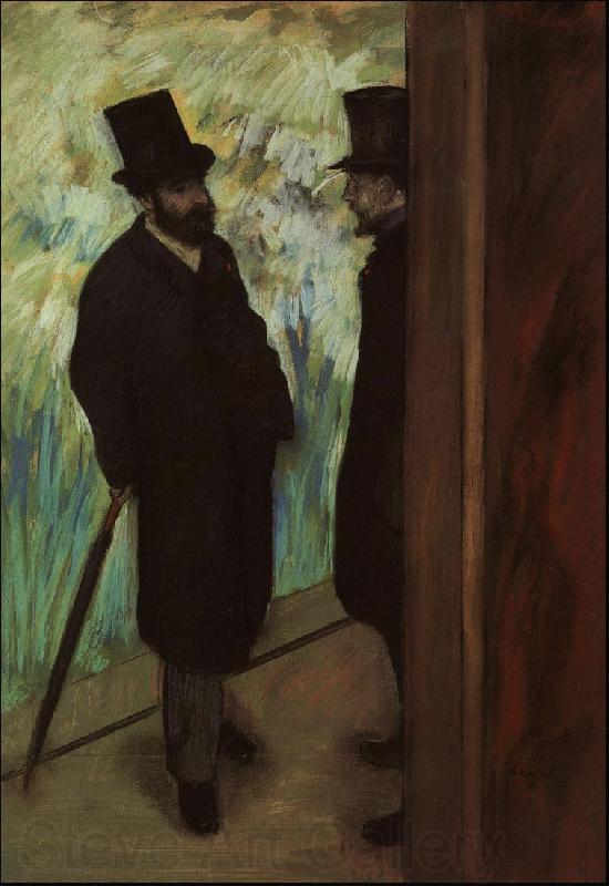 Edgar Degas Halevy and Cave Backstage at the Opera France oil painting art